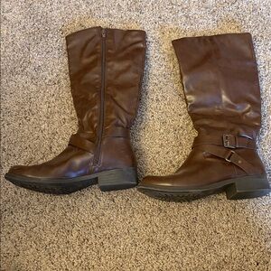 Style & Co. Brown Heeled Boots